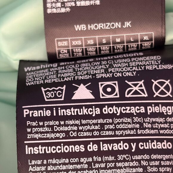 Burton women's Horizon snowboard jacket small blue mint hooded Mountain Dew - Picture 12 of 13